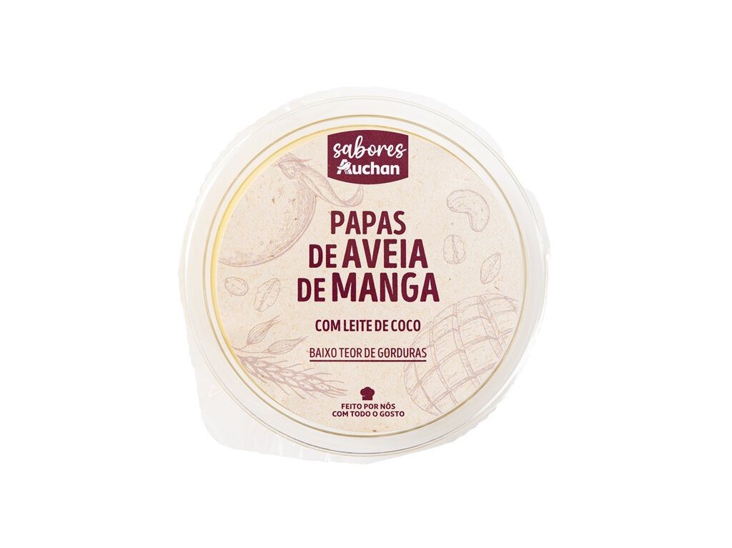 PAPAS DE AVEIA DE MANGA SABORES AUCHAN 150 G image number 1