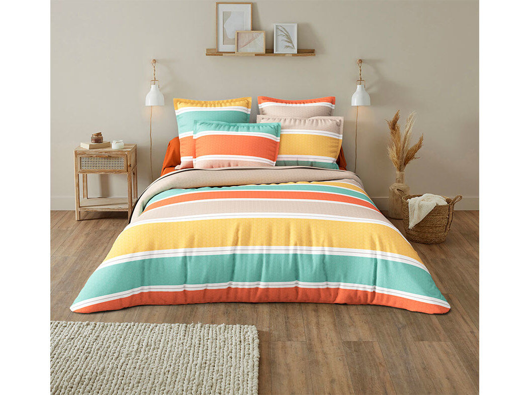 CAPA EDRED&Atilde;O ACTUEL RAINBOW POLI&Eacute;STER RECICLADO 240X220CM image number 0