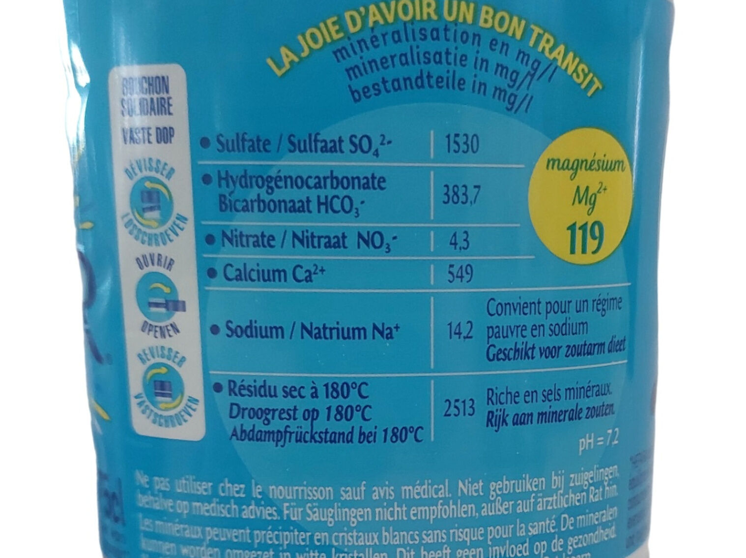 &Aacute;GUA MINERAL H&Eacute;PAR FRAN&Ccedil;A 0.75L (SDR) image number 1