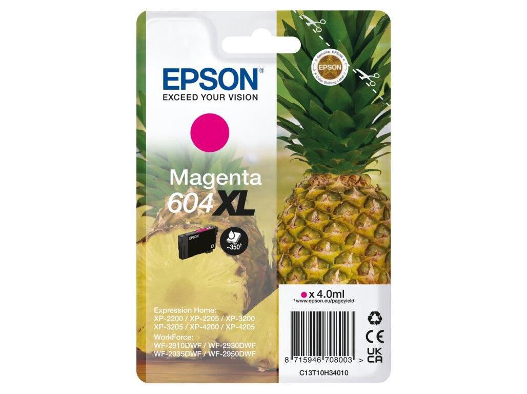TINTEIRO ORIGINAL EPSON SINGLEPACK MAGENTA 604XL image number 0