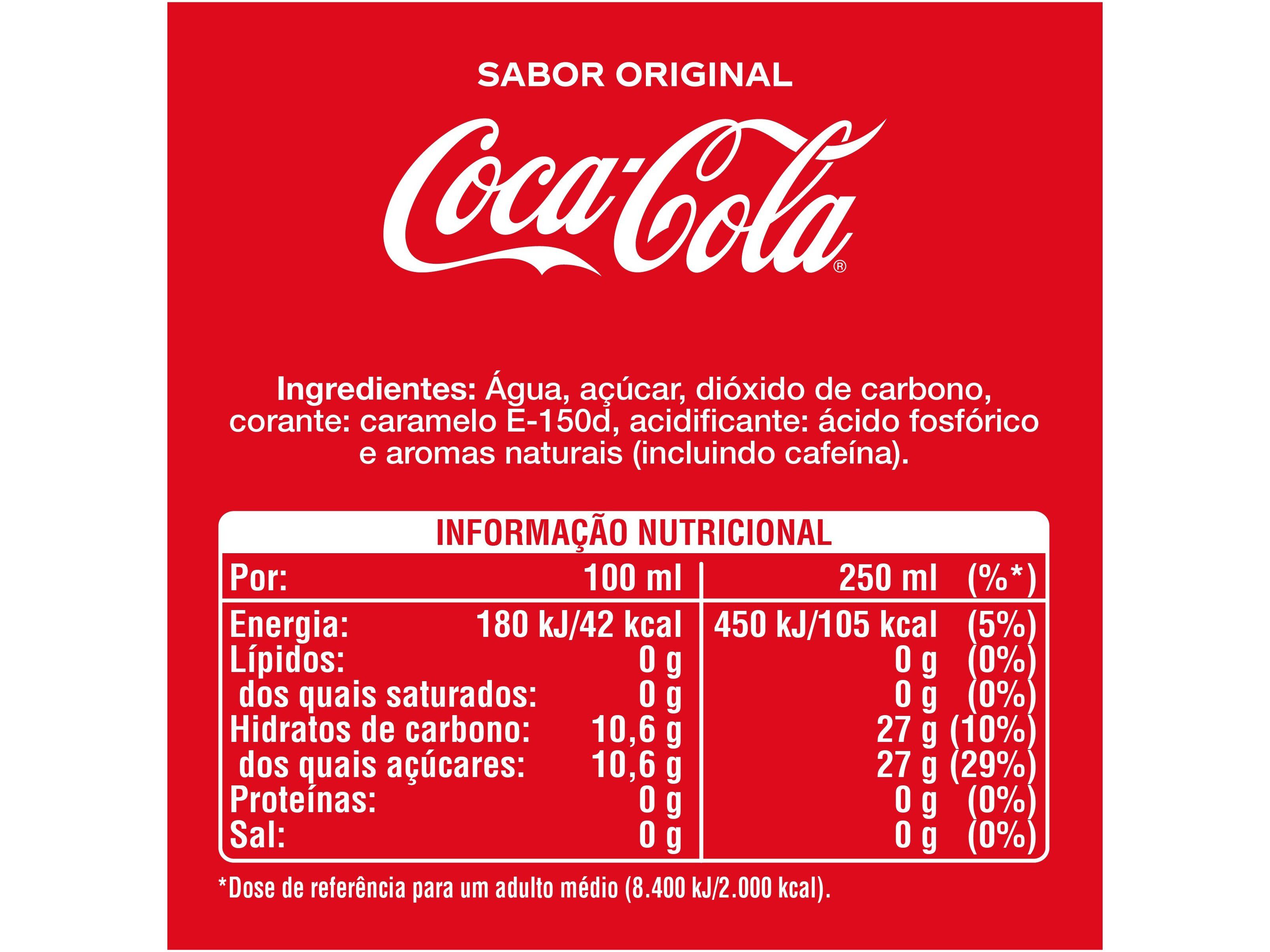 REFRIGERANTE COM G&Aacute;S COCA-COLA ORIGINAL 0.50L image number 1