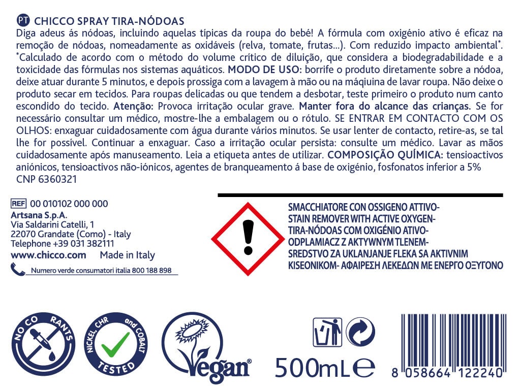 SPRAY CHICCO TIRA-N&Oacute;DOAS 500ML image number 1