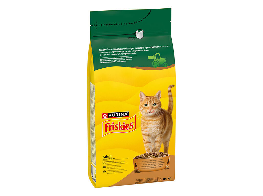 RA&Ccedil;&Atilde;O PARA GATO FRISKIES COM FRANGO 2KG image number 1