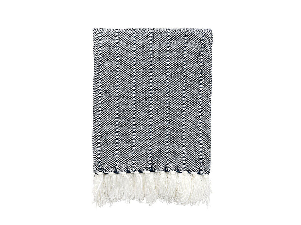 COBERTORES ACTUEL FRANJA AZUL 180X220 WH26