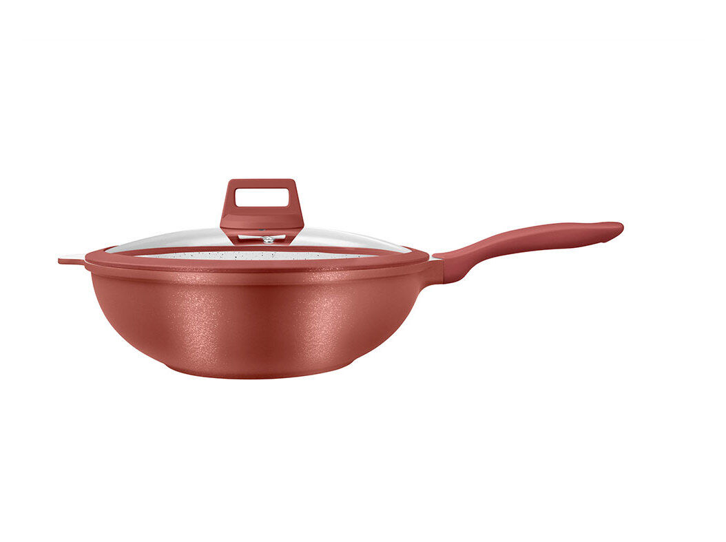 WOK ALUMINIO ACTUEL COM TAMPA 30CM