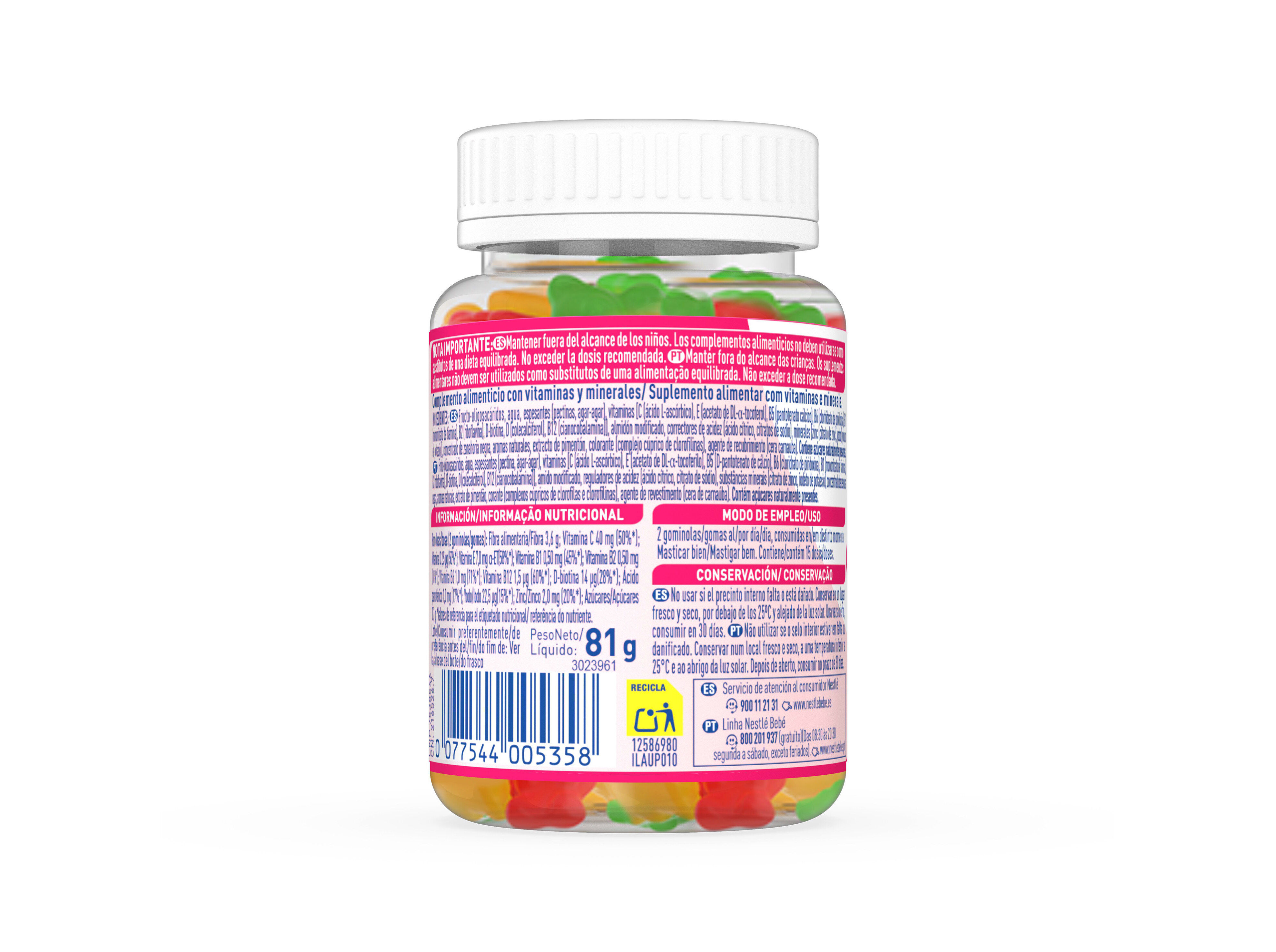 SUPLEMENTO NANCARE MULTIVITAMINAS 30 GOMAS image number 1