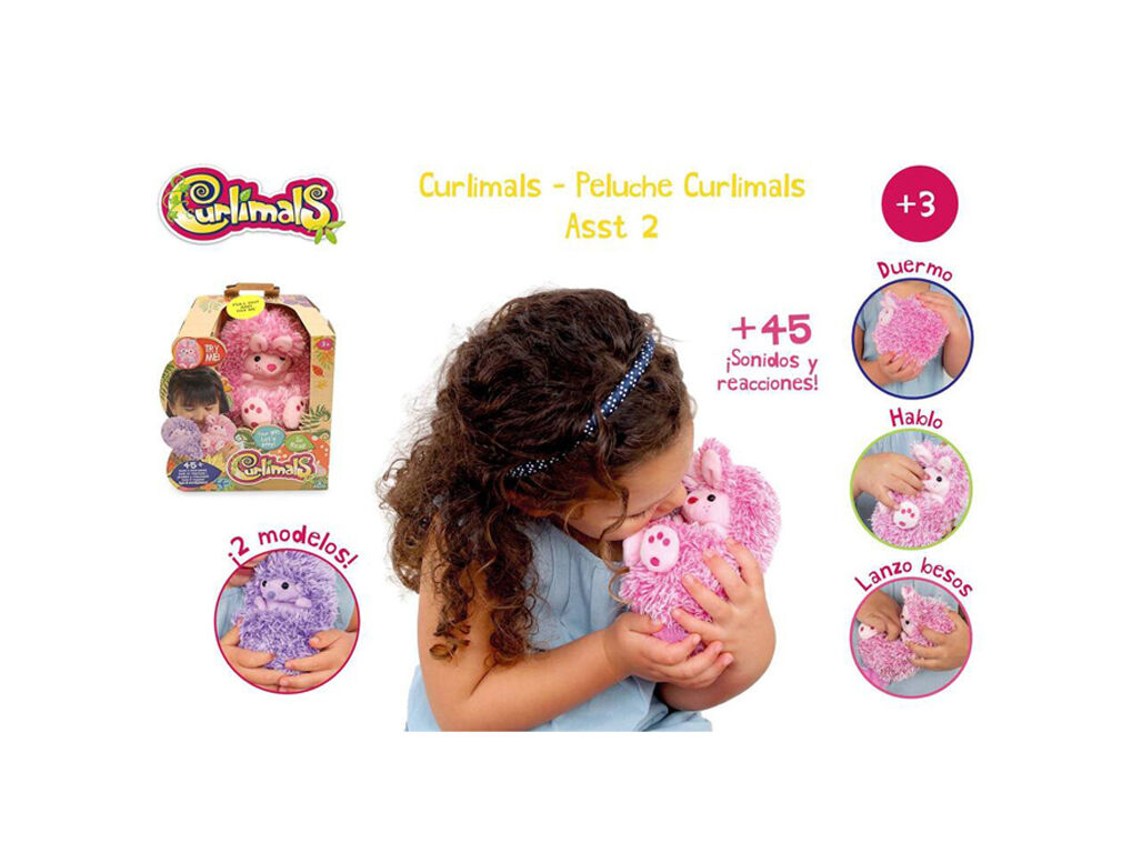 PELUCHE OURI&Ccedil;O CURLIMALS ELETR&Oacute;NICOS MODELOS SORTIDOS image number 1