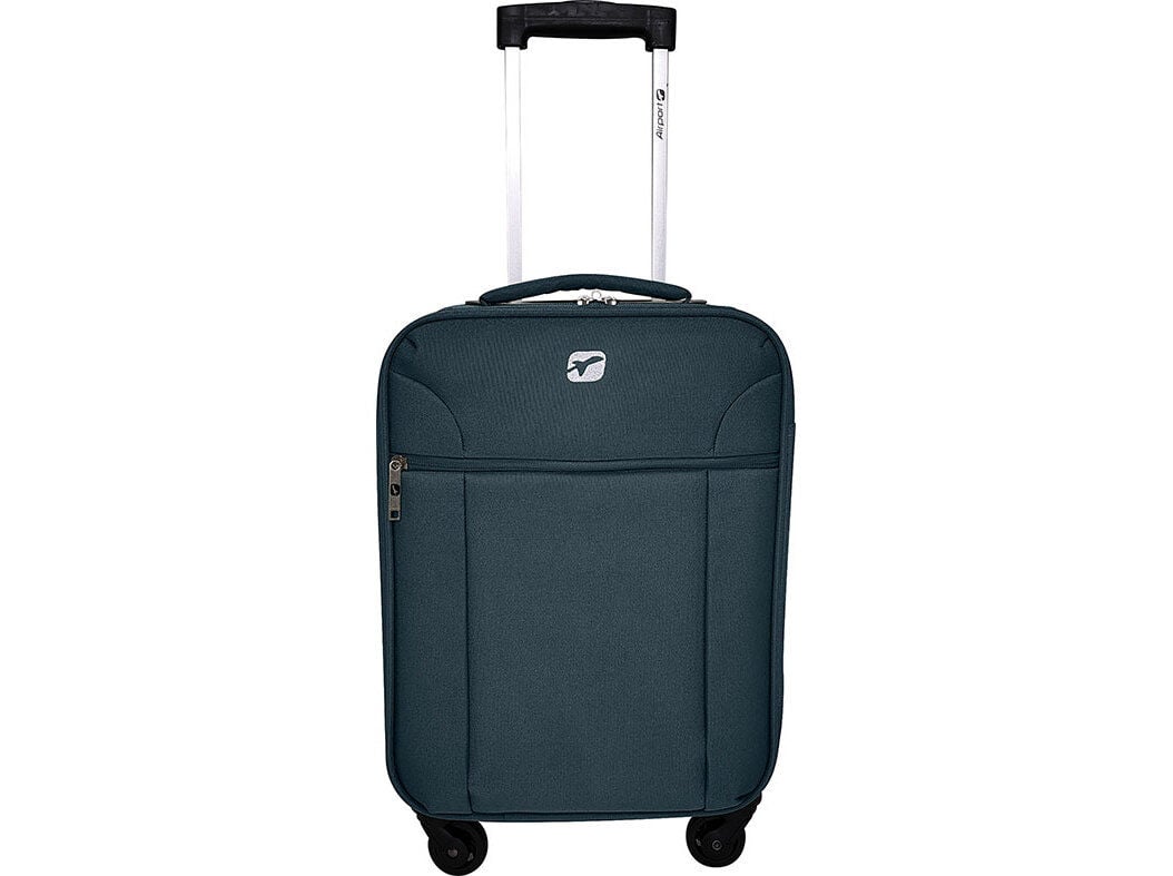 MALA DE CABINE FLEX&Iacute;VEL AIRPORT AZUL 4 RODAS 45X30X18CM