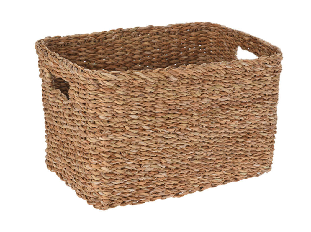 CESTO PARA ROUPA RECTANGULAR M&Eacute;DIO 36X26X23CM