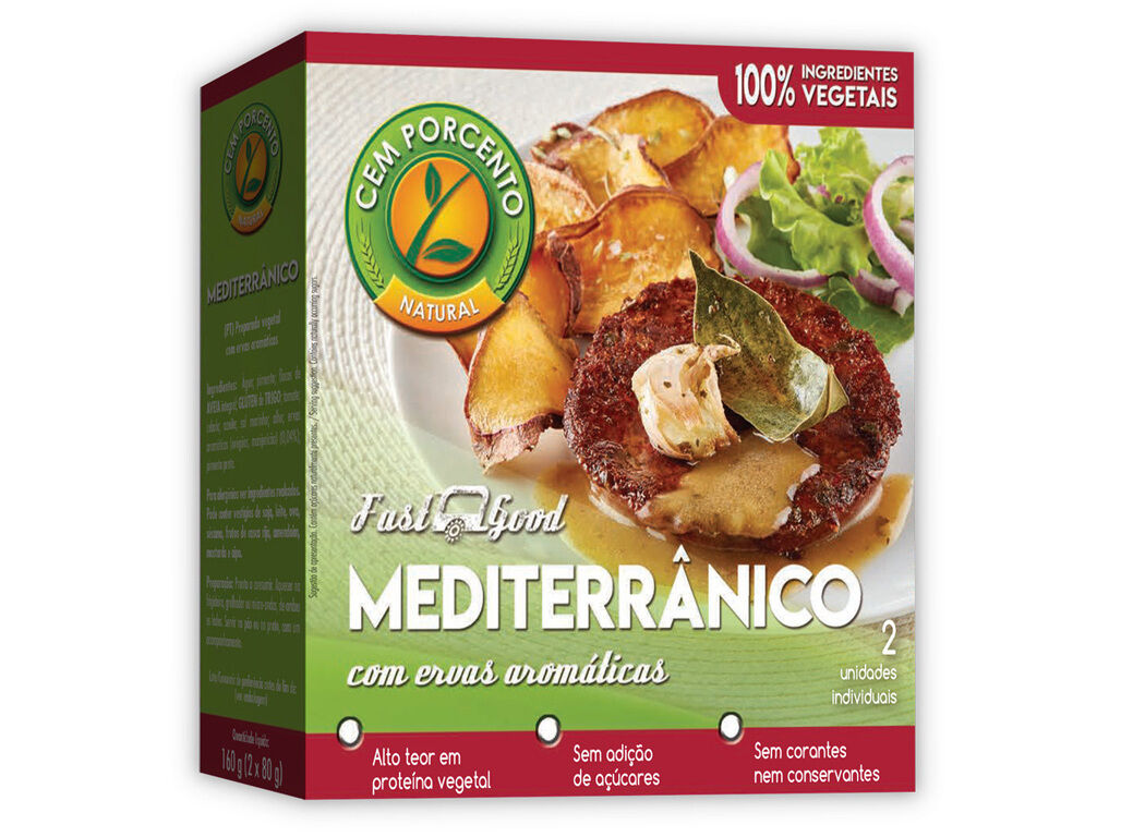 HAMBURGUER CEM PORCENTO MEDITERR&Acirc;NICO 150G image number 0