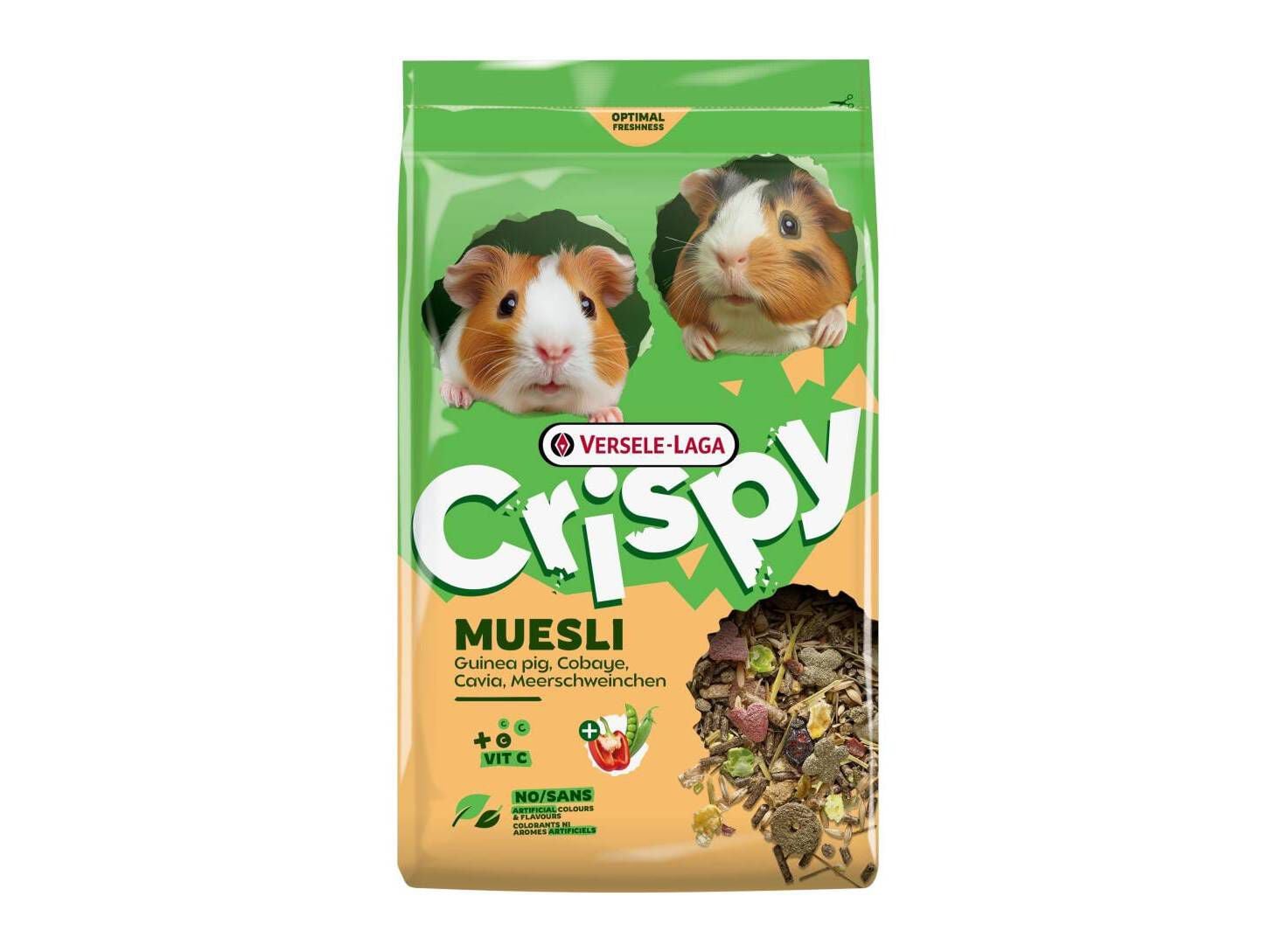 RA&Ccedil;&Atilde;O PORQUINHO DA &Iacute;NDIA VERSELE LAGA CRISPY MUESLI 2.5KG