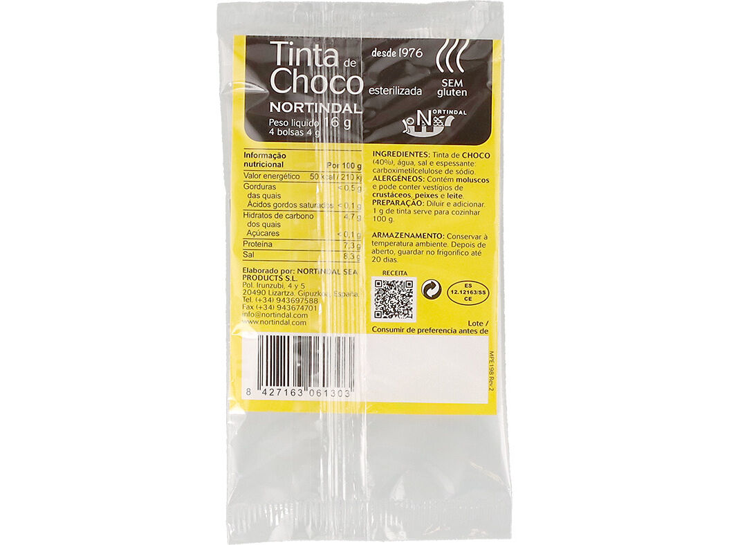 TINTA DE CHOCO FLOWPACKS 4X4 GR image number 1