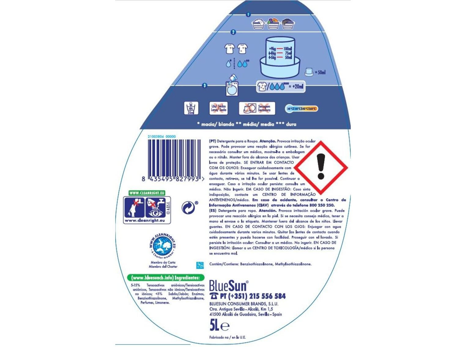 DETERGENTE GAMA ROUPA M&Aacute;QUINA L&Iacute;QUIDO TRADI&Ccedil;&Atilde;O 100DOSES image number 1