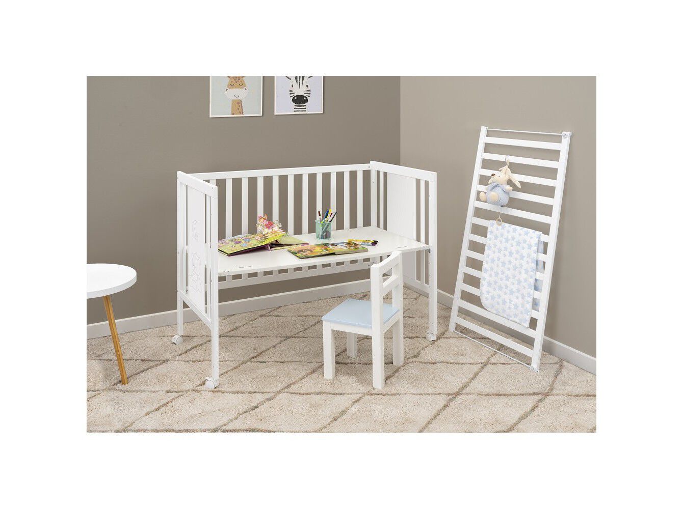 CAMA BRANCA INTERBABY TRANSFORM&Aacute;VEL 60X120CM image number 7