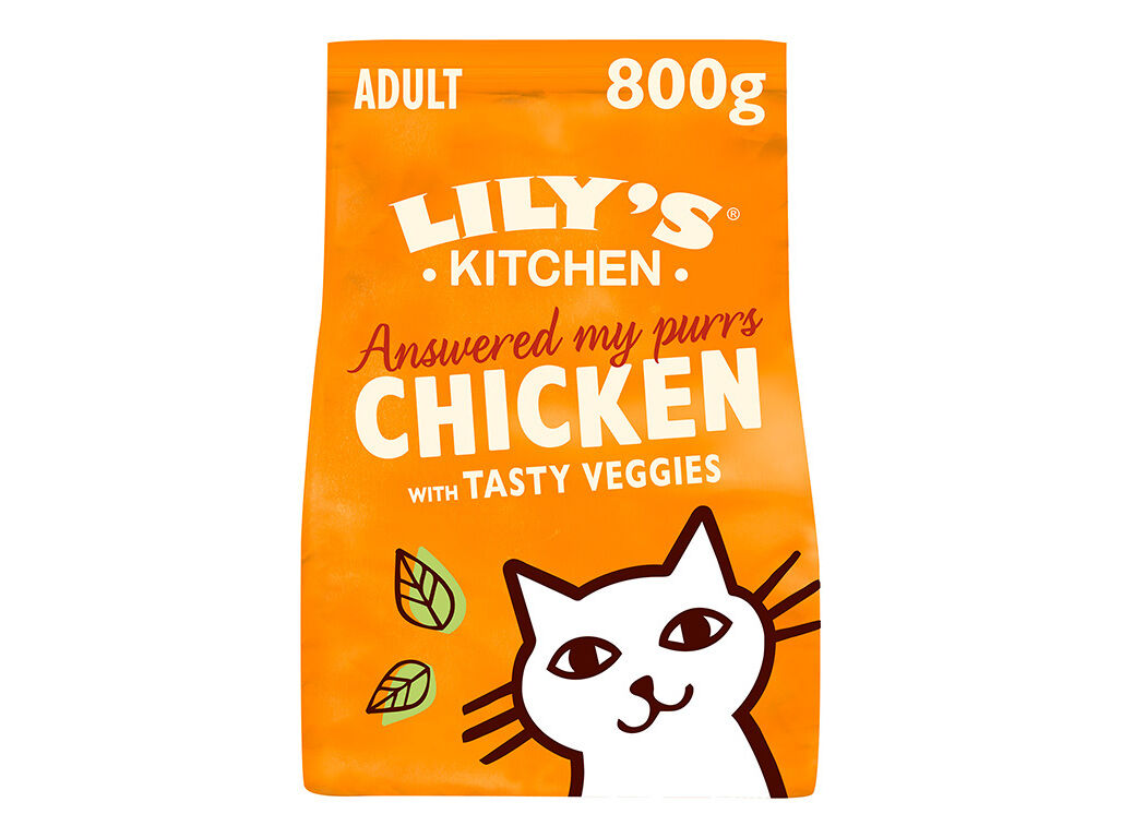 RA&Ccedil;&Atilde;O PARA GATO LILY'S KITCHEN FRANGO E VEGETAIS 800G image number 1