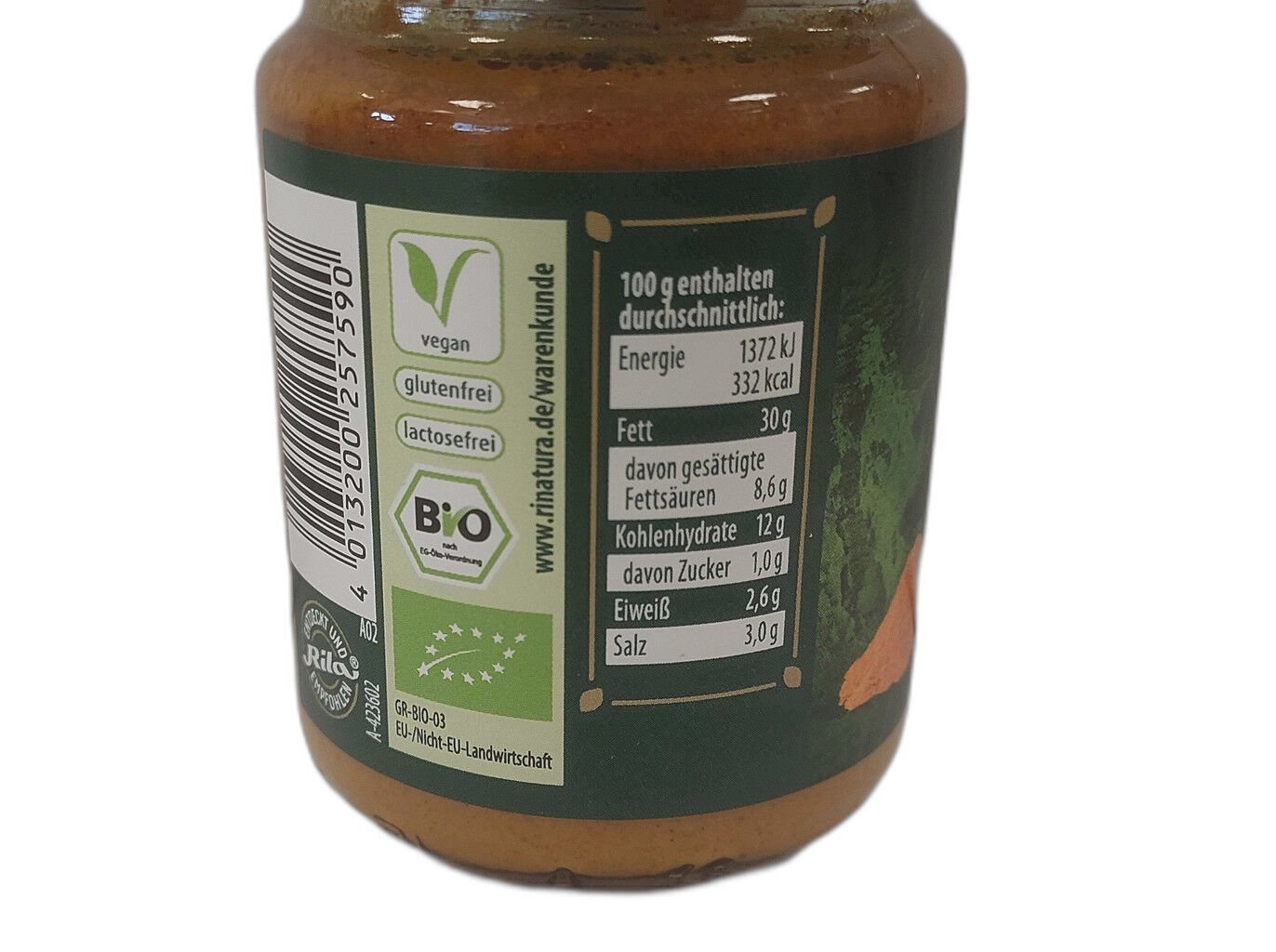 PASTA CARIL SUAVE RINATURA BIO 125G image number 1