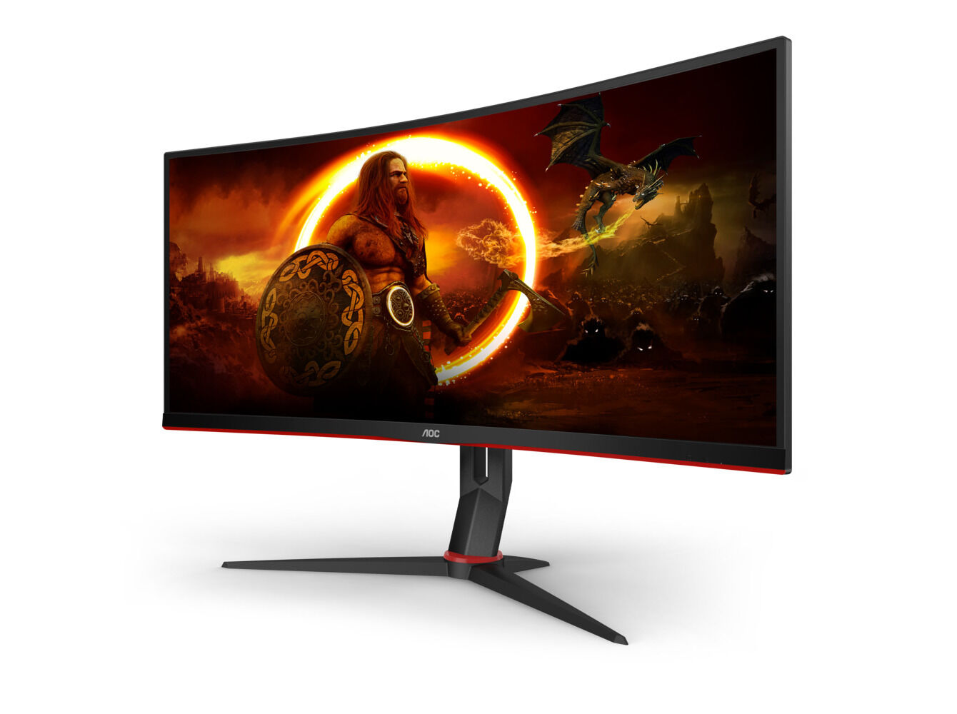 MONITOR GAMING AOC CU34G2X/BK (34" UWQHD 21:9 144HZ FREESYNC) image number 2