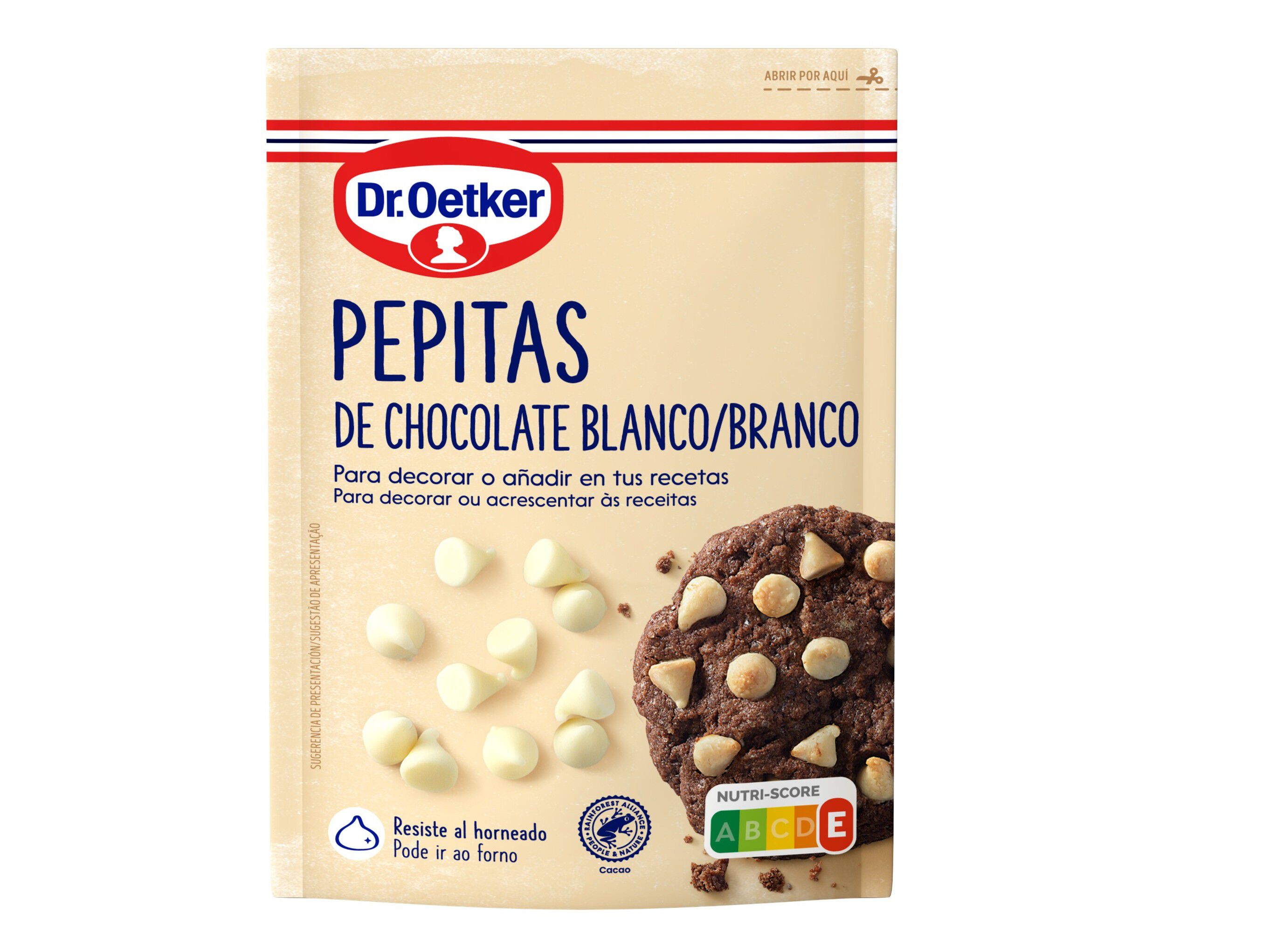PEPITAS CHOCOLATE DR.OETKER BRANCO 100G image number 0