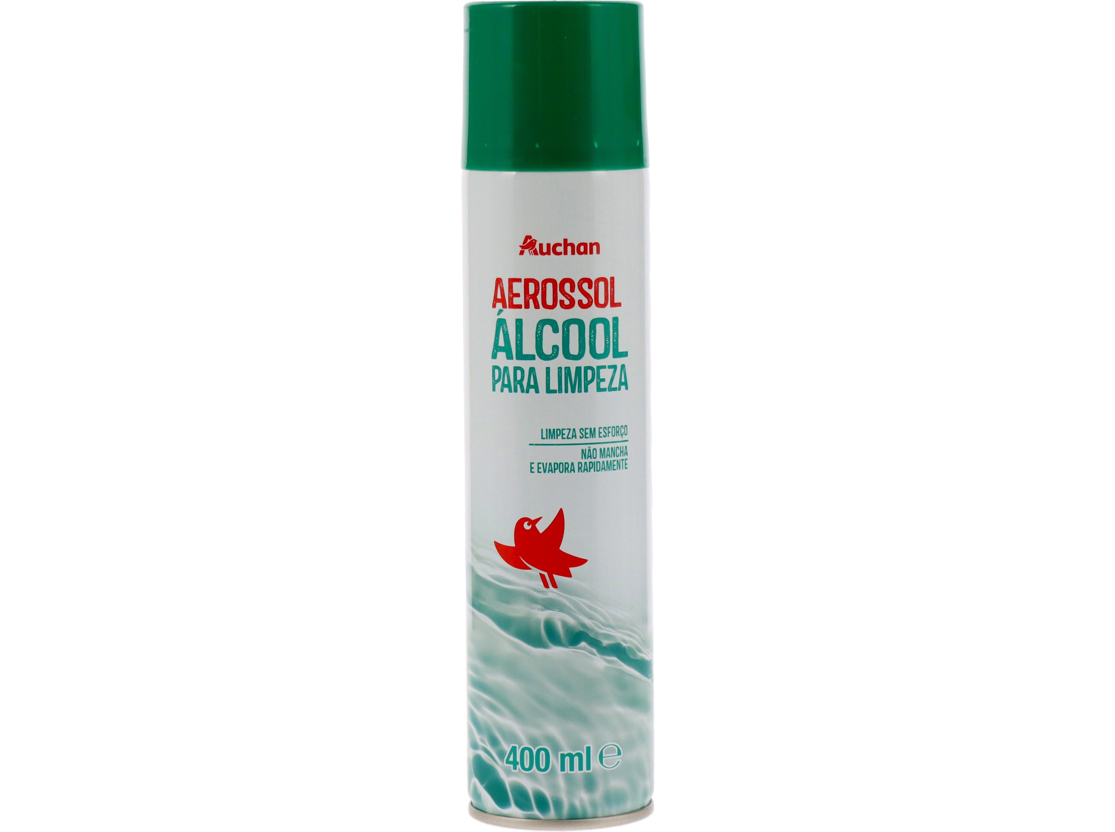 AEROSSOL AUCHAN &Aacute;LCOOL PARA LIMPEZA 400ML image number 0
