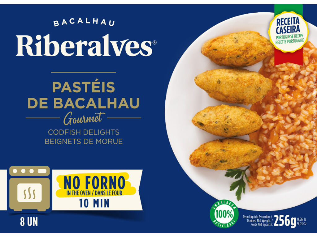 PAST&Eacute;IS DE BACALHAU RIBERALVES GOURMET 256G