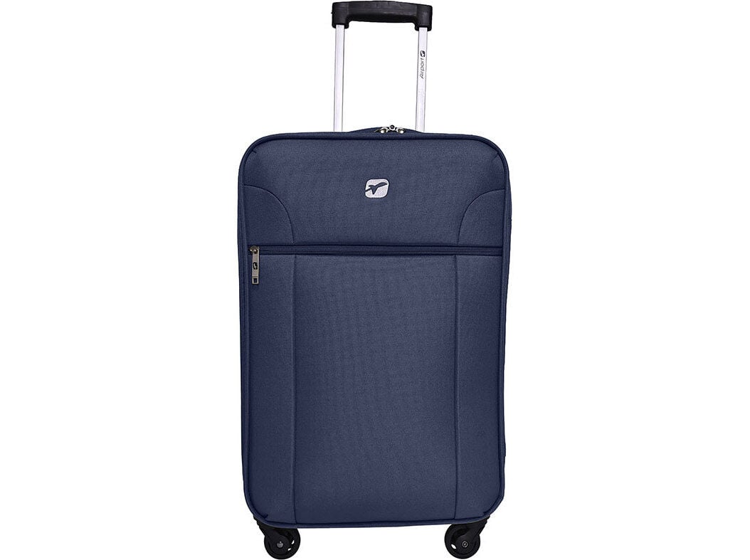MALA DE CABINE FLEX&Iacute;VEL AIRPORT CINZENTO 4 RODAS 55X33X20CM