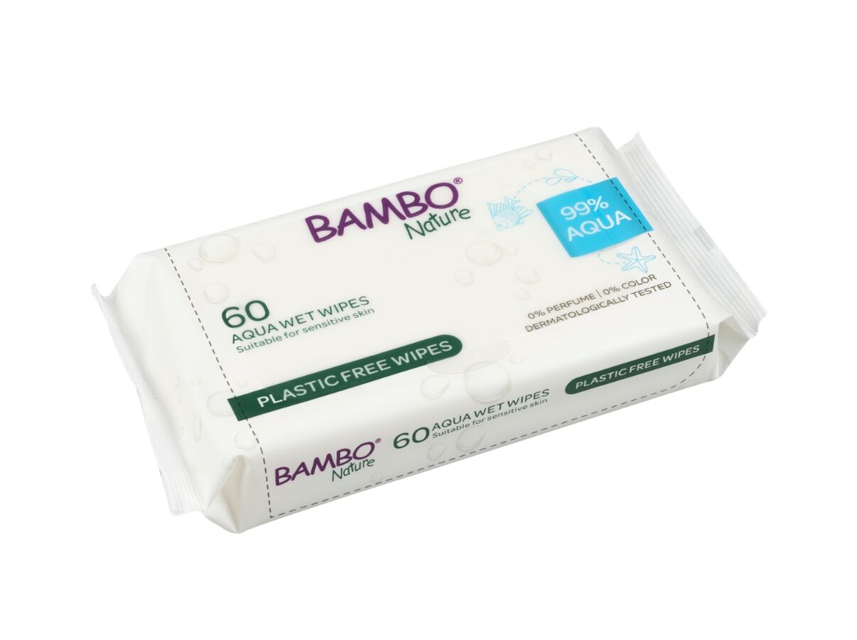 TOALHITAS BAMBO NATURE AQUAWIPES 99% &Aacute;GUA 60UN