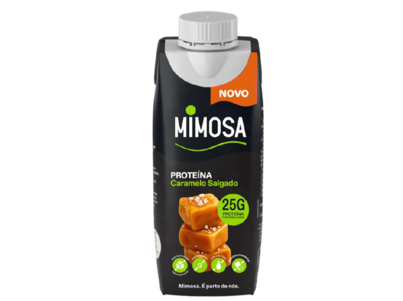 LEITE + PROTE&Iacute;NA MIMOSA CARAMELO SALGADO 3 X 250 ML image number 1