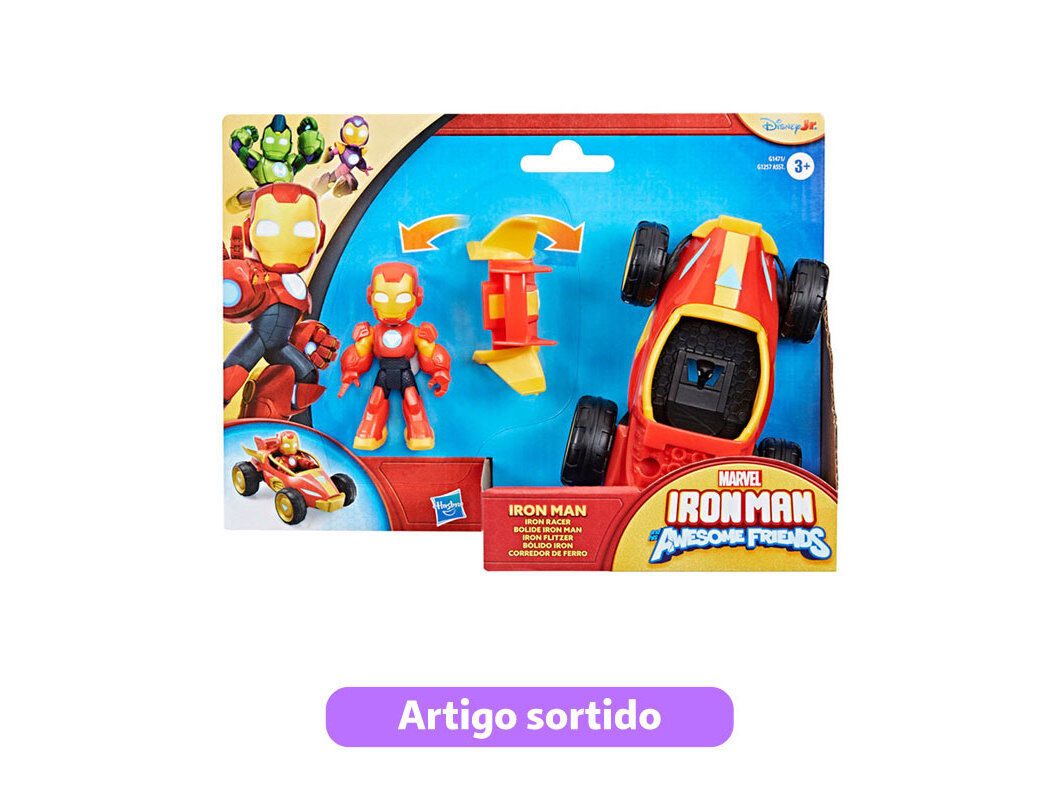 FIGURAS E VE&Iacute;CULOS IRON MAN & FRIENDS MODELOS SORTIDOS image number 0