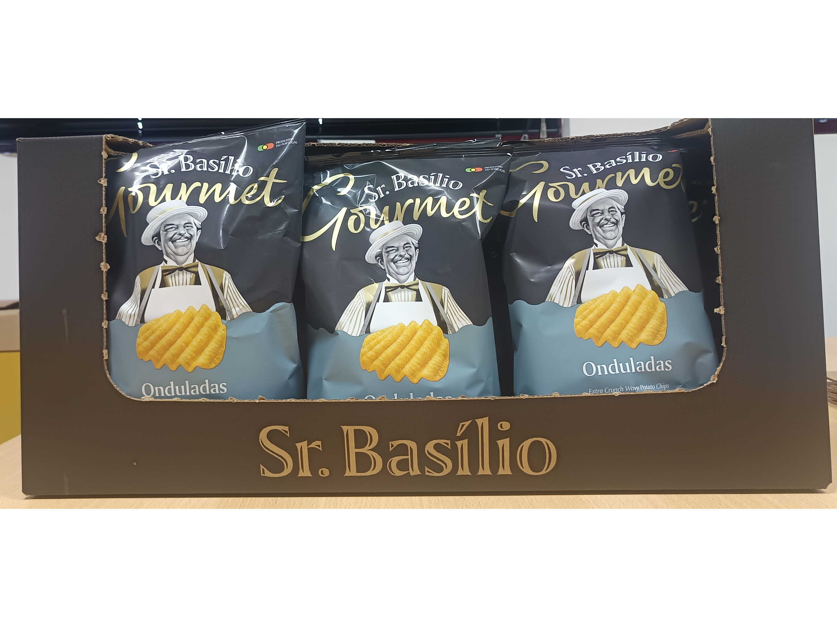 BATATAS SR.BAS&Iacute;LIO FRITAS ONDULADAS EXTRA LARGAS 135G image number 1