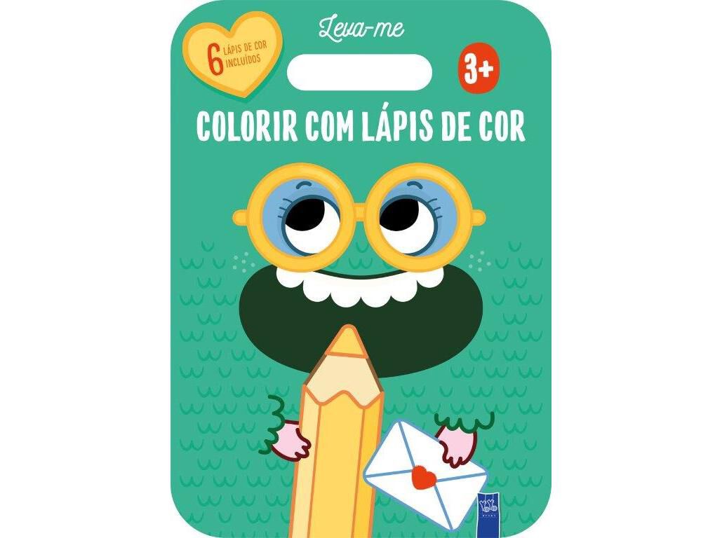 LIVRO LEVA-ME COLORIR COM L&Aacute;PIS COR VERDE image number 0