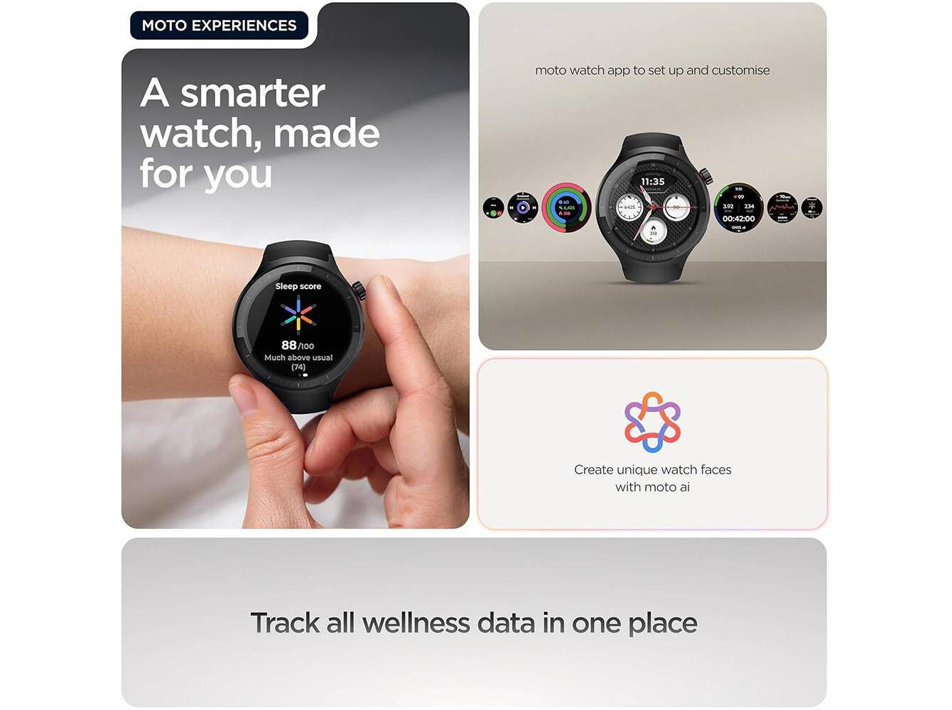 SMARTWATCH MOTOROLA MOTO WATCH VOLCANIC ASH image number 6
