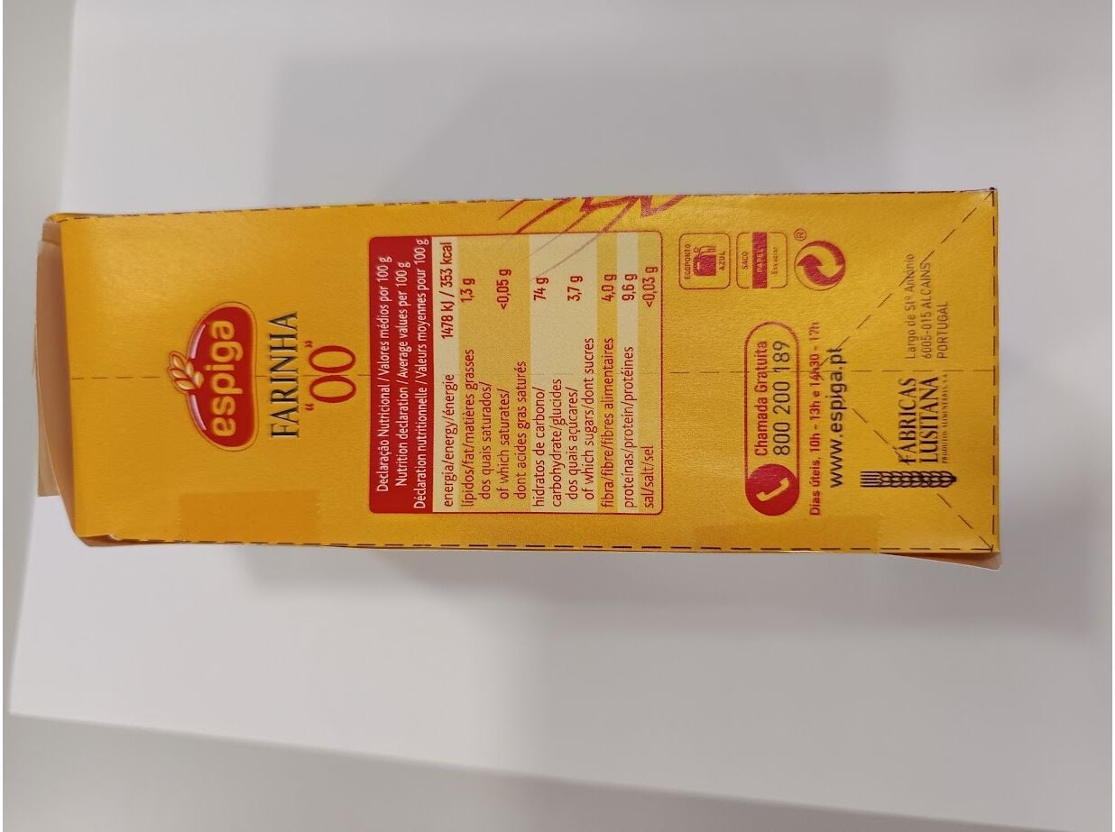 FARINHA DE TRIGO ESPIGA "00" TIPO 45 500G image number 1