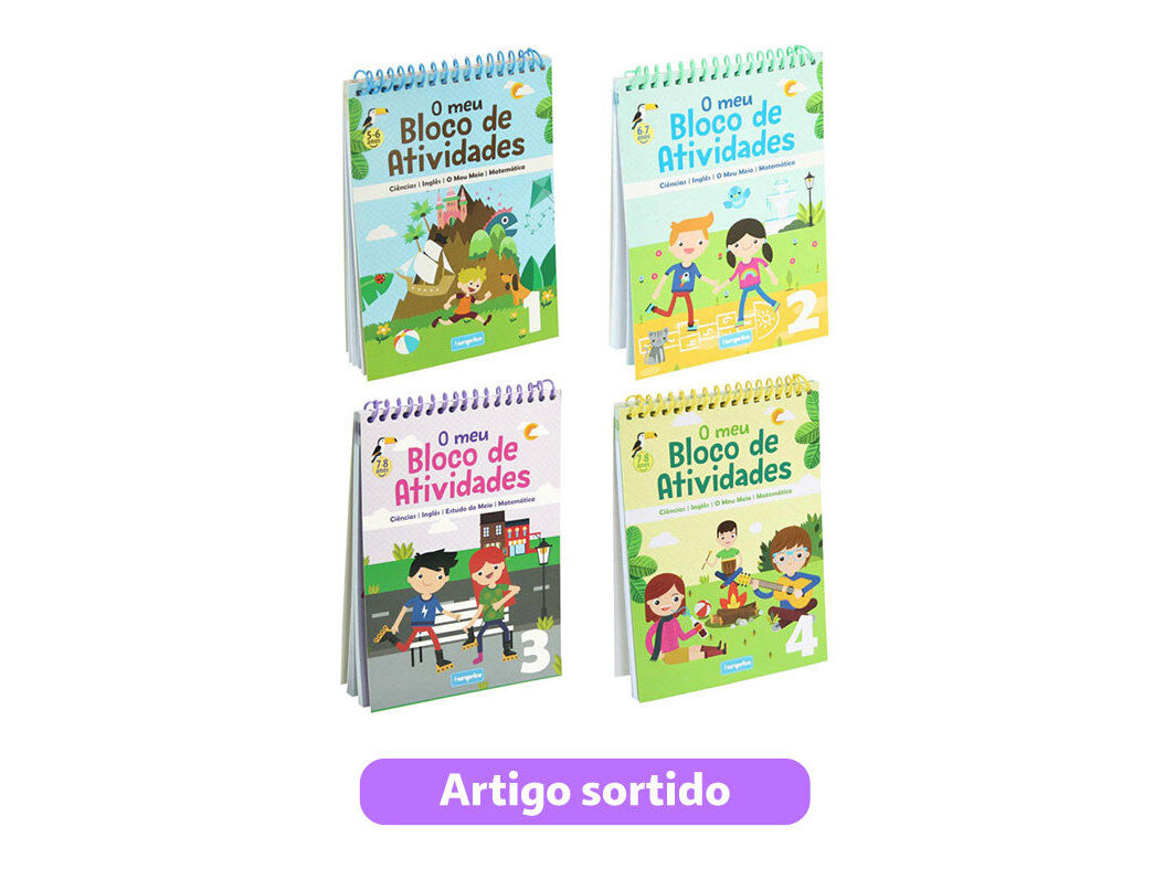 LIVRO O MEU BLOCO DE ATIVIDADES MODELOS SORTIDOS