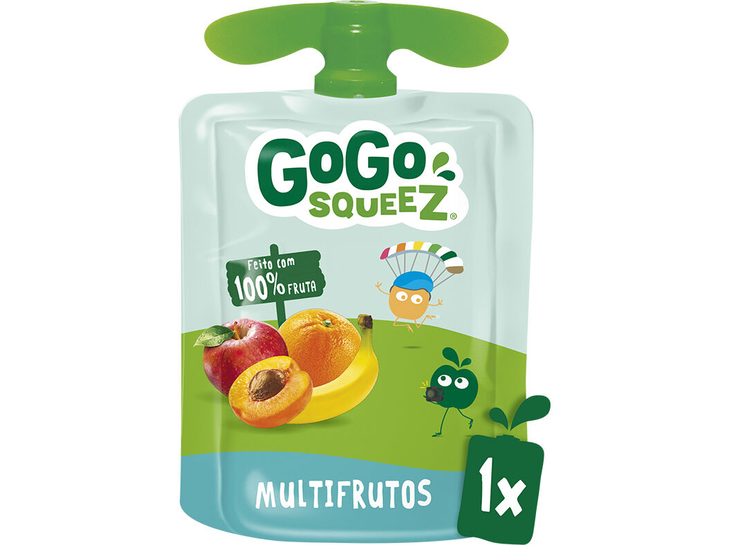 SAQUETA FRUTA GO GO SQUEEZ MULTIFRUTOS 90G