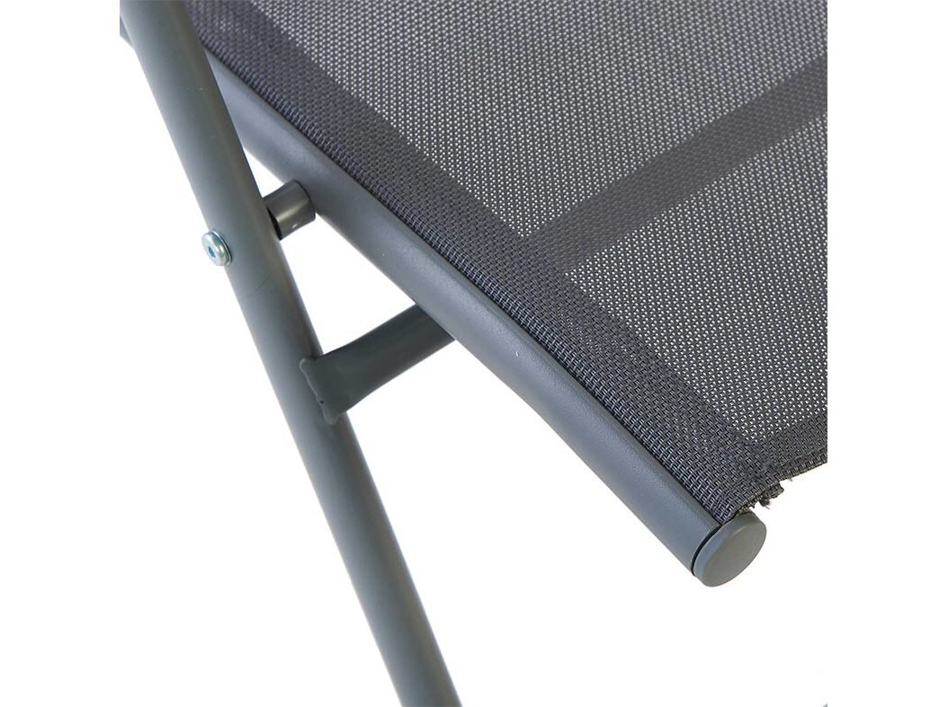 CADEIRA DOBR&Aacute;VEL GARDENSTAR METAL E TEXTILENE CINZENTO 65X55X106CM image number 4