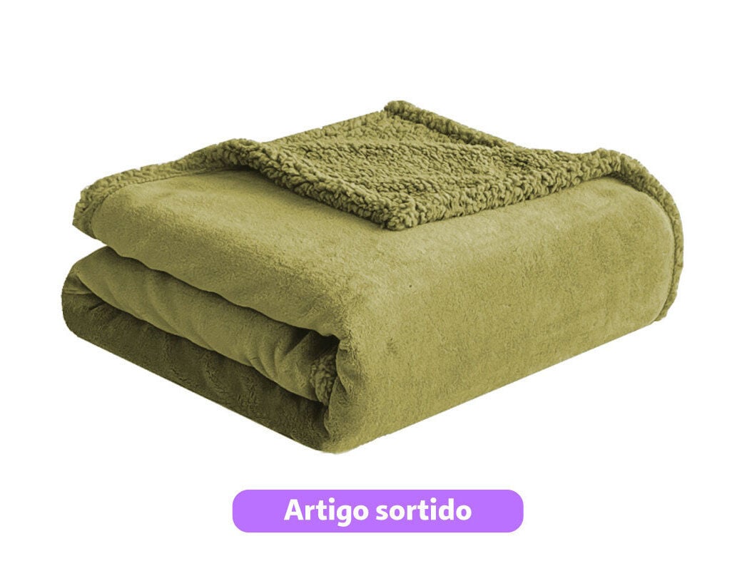 MANTA CORAL/SHERPA ACTUEL BRUMES 240G 130X170CM CORES SORTIDAS