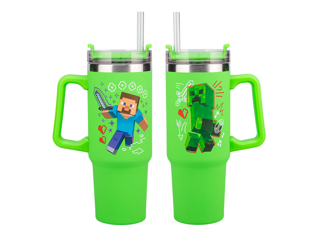 COPO VIAGEM MINECRAFT VERDE image number 0