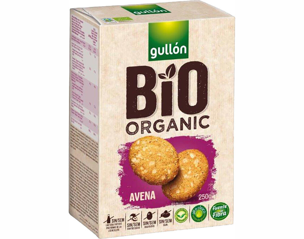 BOLACHA GULLON BIO ORGANIC AVEIA 250G