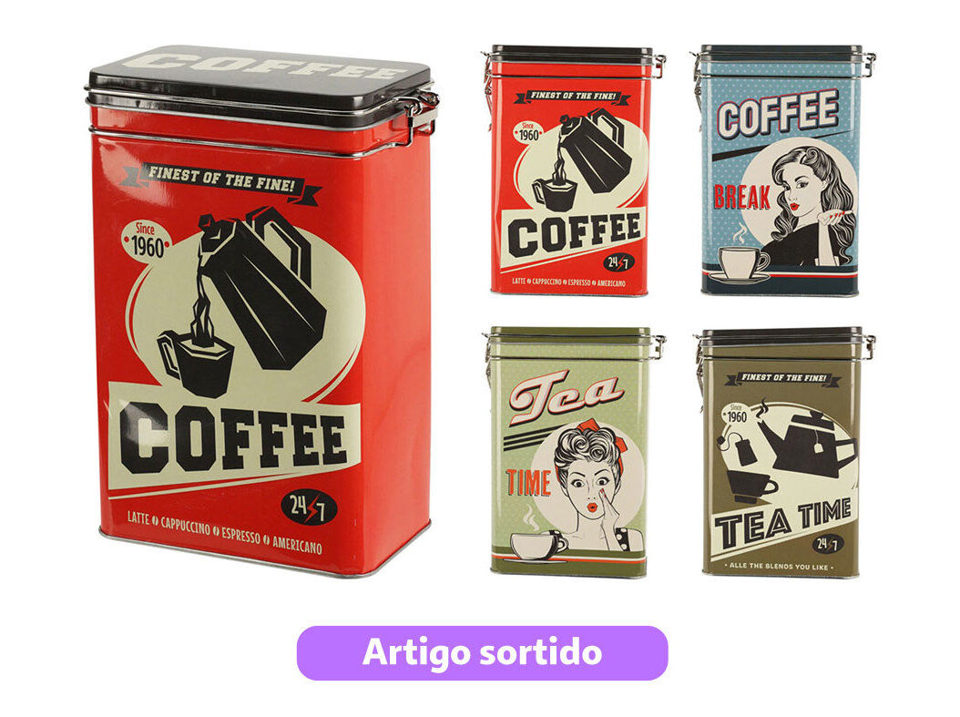 LATA ARRRUMA&Ccedil;&Atilde;O METAL 13X7.5X18CM MODELOS SORTIDOS