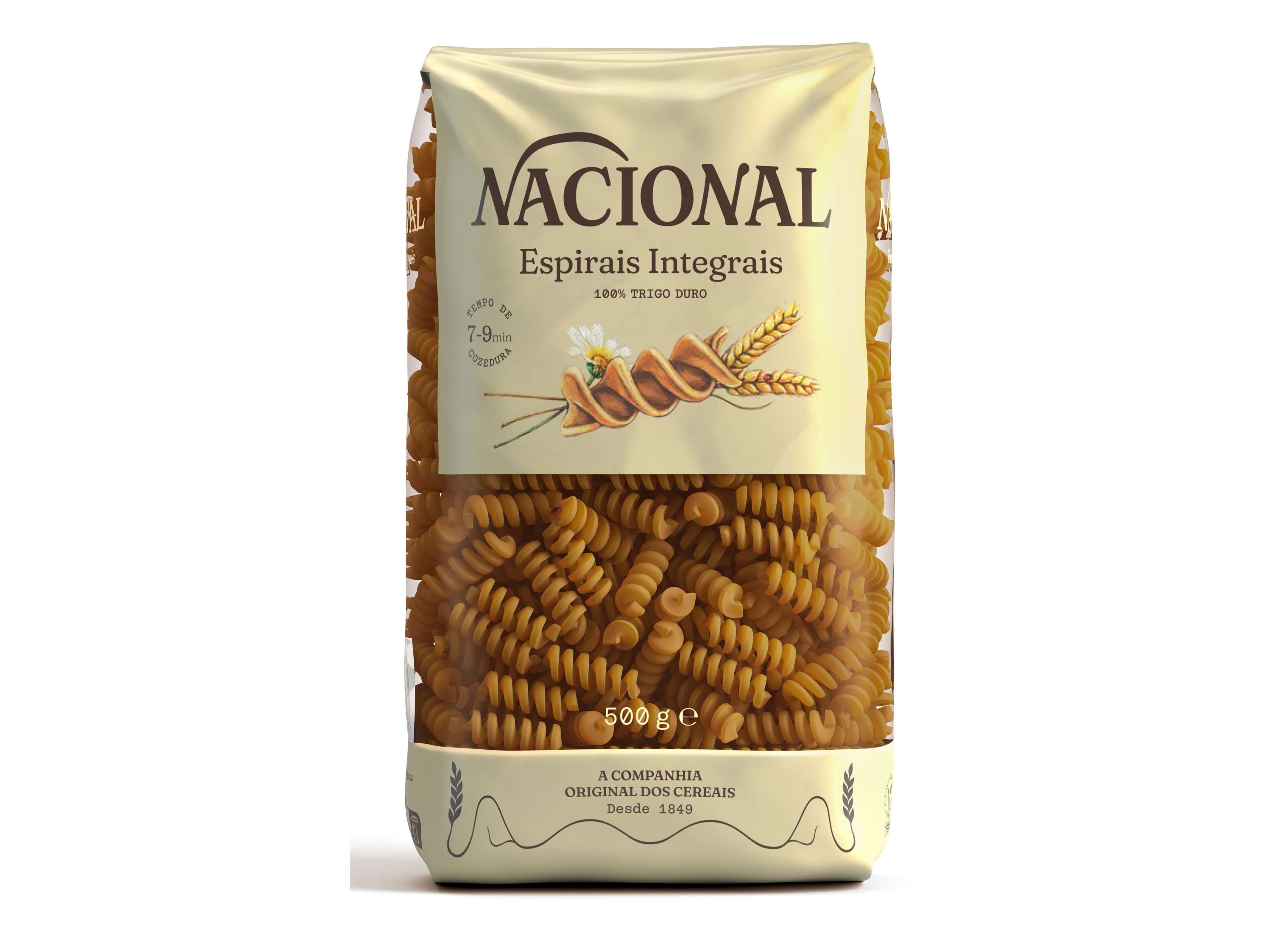 MASSA ESPIRAIS NACIONAL INTEGRAL 500G image number 1