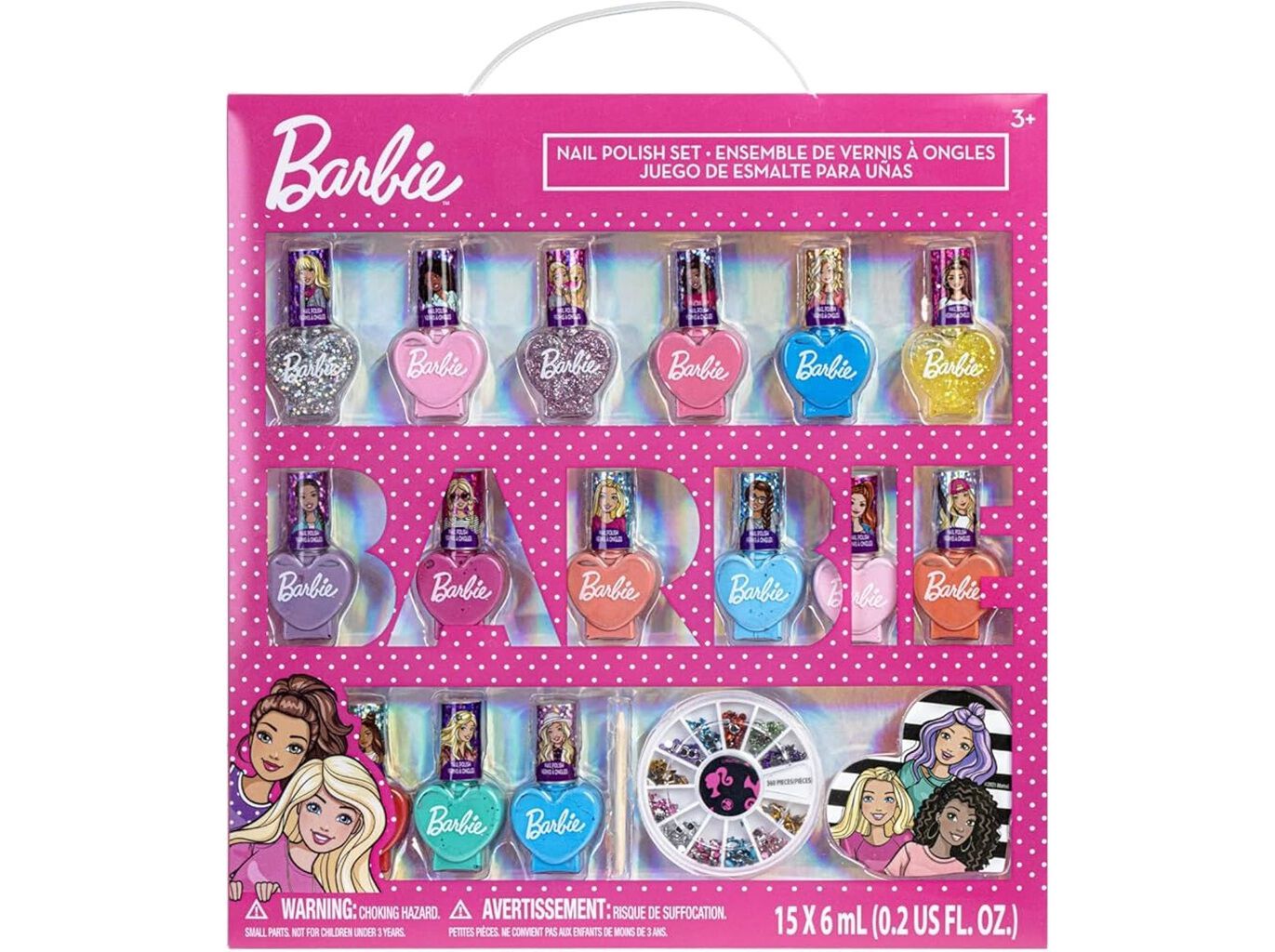CONJUNTO DE VERNIZES UNHAS BARBIE 18 PE&Ccedil;AS image number 0