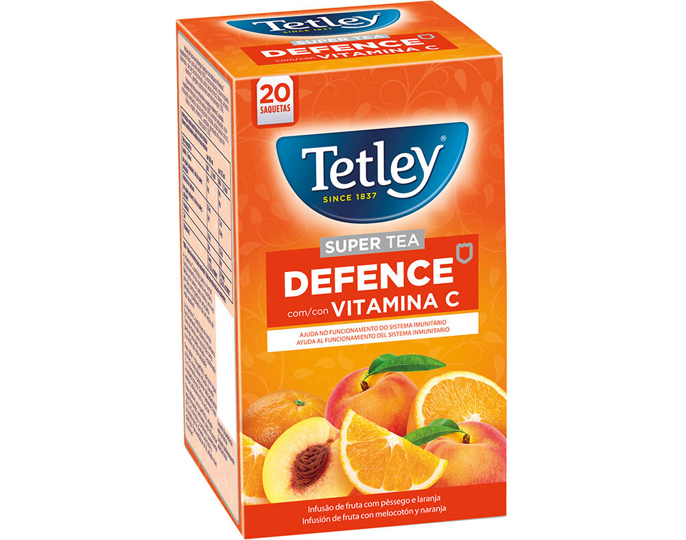 INFUS&Atilde;O TETLEY LARANJA E P&Ecirc;SSEGO 20 SAQ