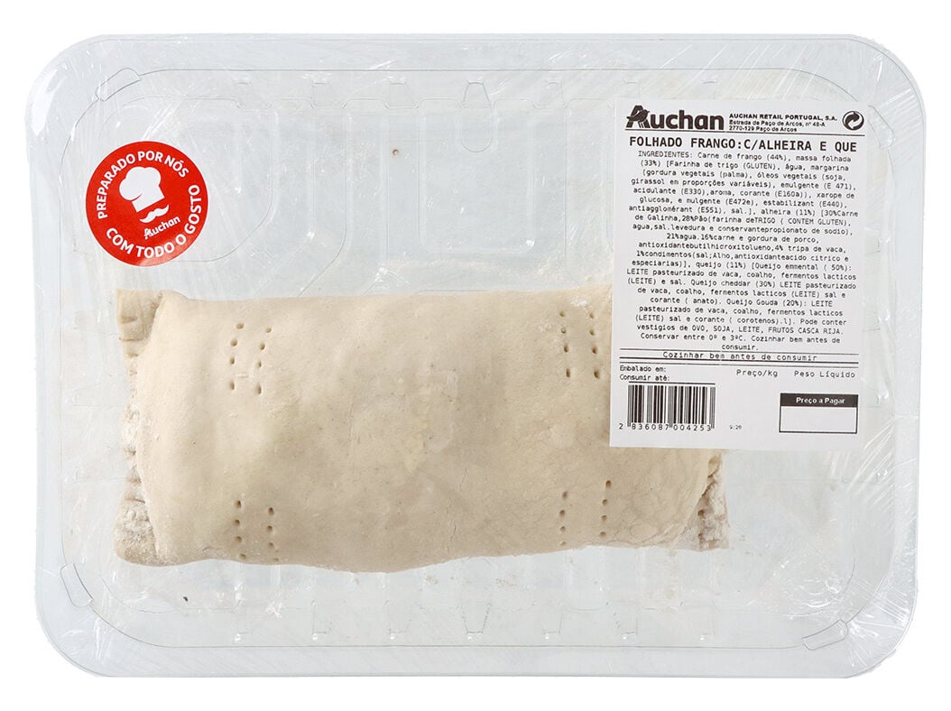 FRANGO FOLHADO COM ALHEIRA E QUEIJO KG