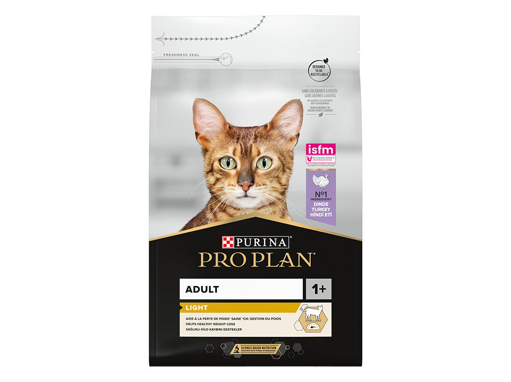 RA&Ccedil;&Atilde;O PARA GATO PRO PLAN LIGHT PERU / ARROZ 3KG