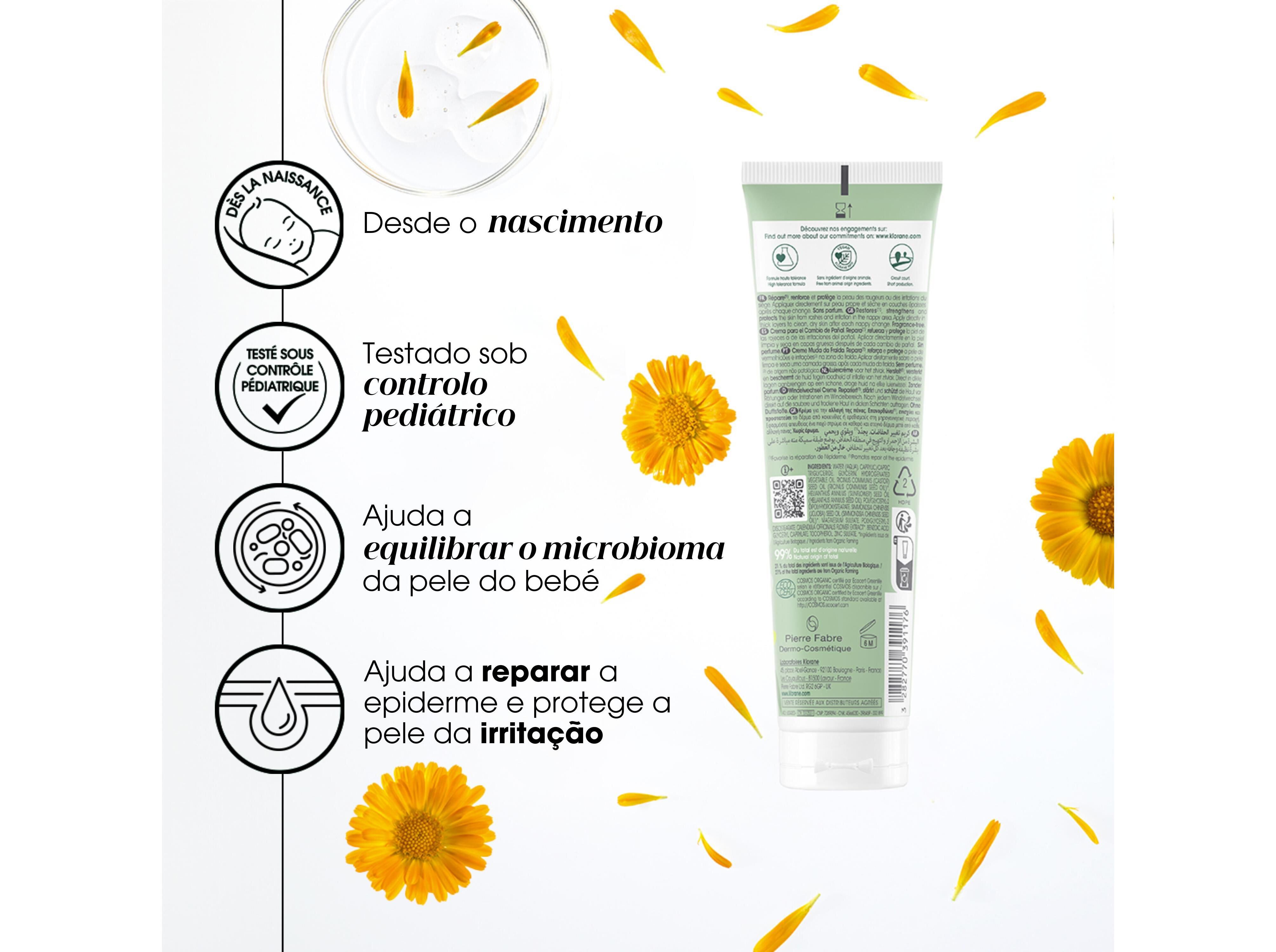 CREME KLORANE MUDA FRALDA BIO 100ML image number 2