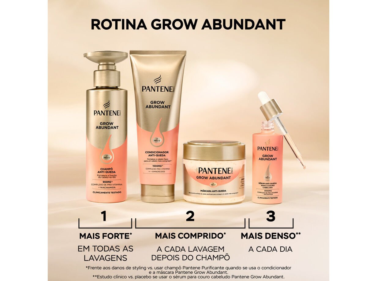 CHAMP&Ocirc; ANTIQUEDA PANTENE GROW ABUNDANT 290ML image number 3
