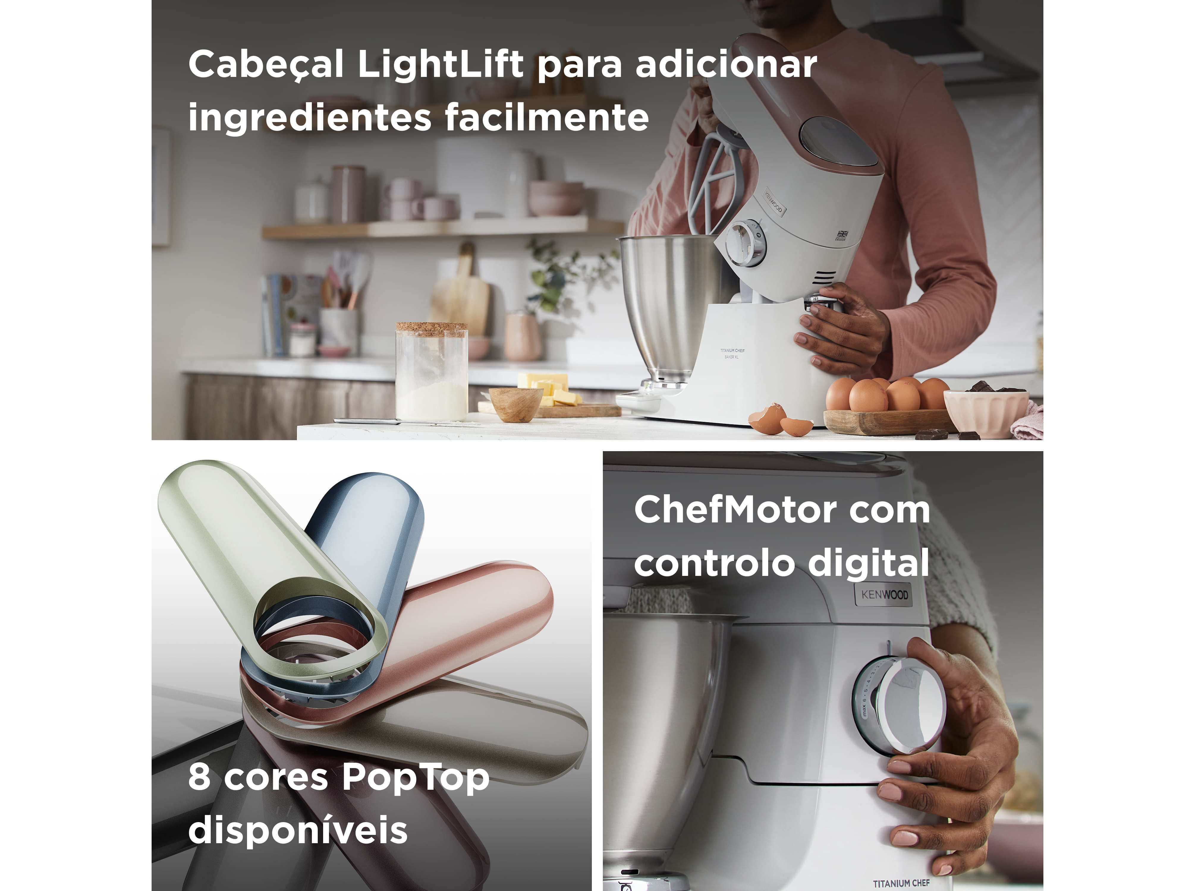 ROBOT DE COZINHA KENWOOD KVL65.001WH TITANIUM BAKER XL LITE image number 3