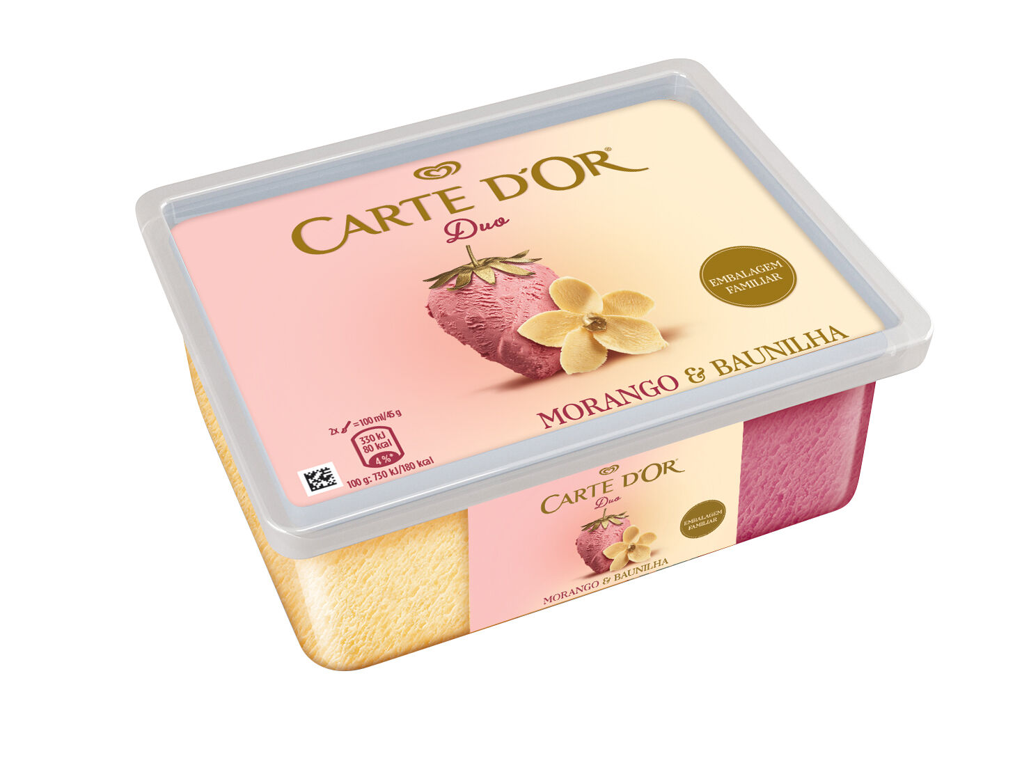 GELADO CARTE D'OR BAUNILHA MORANGO 1.7L