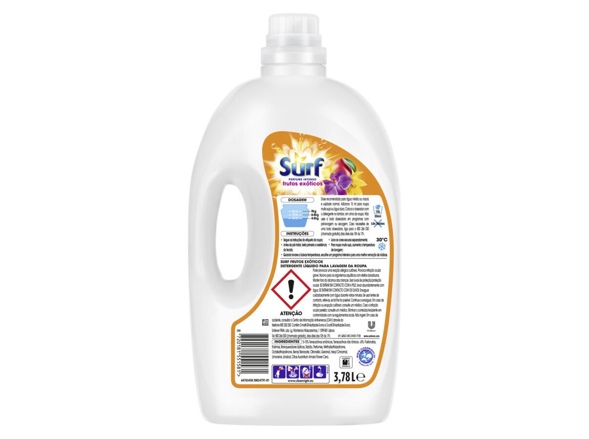 DETERGENTE ROUPA M&Aacute;QUINA LIQU&Iacute;DO SURF FRUTOS EX&Oacute;TICOS 84DOSES image number 1