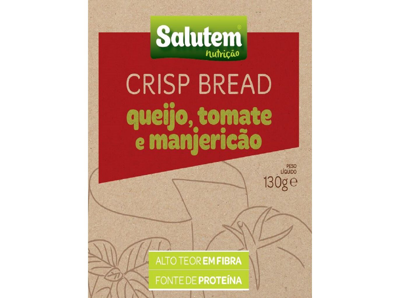 TOSTAS SALUTEM CRISP BREAD QUEIJO TOMATE 130G image number 1